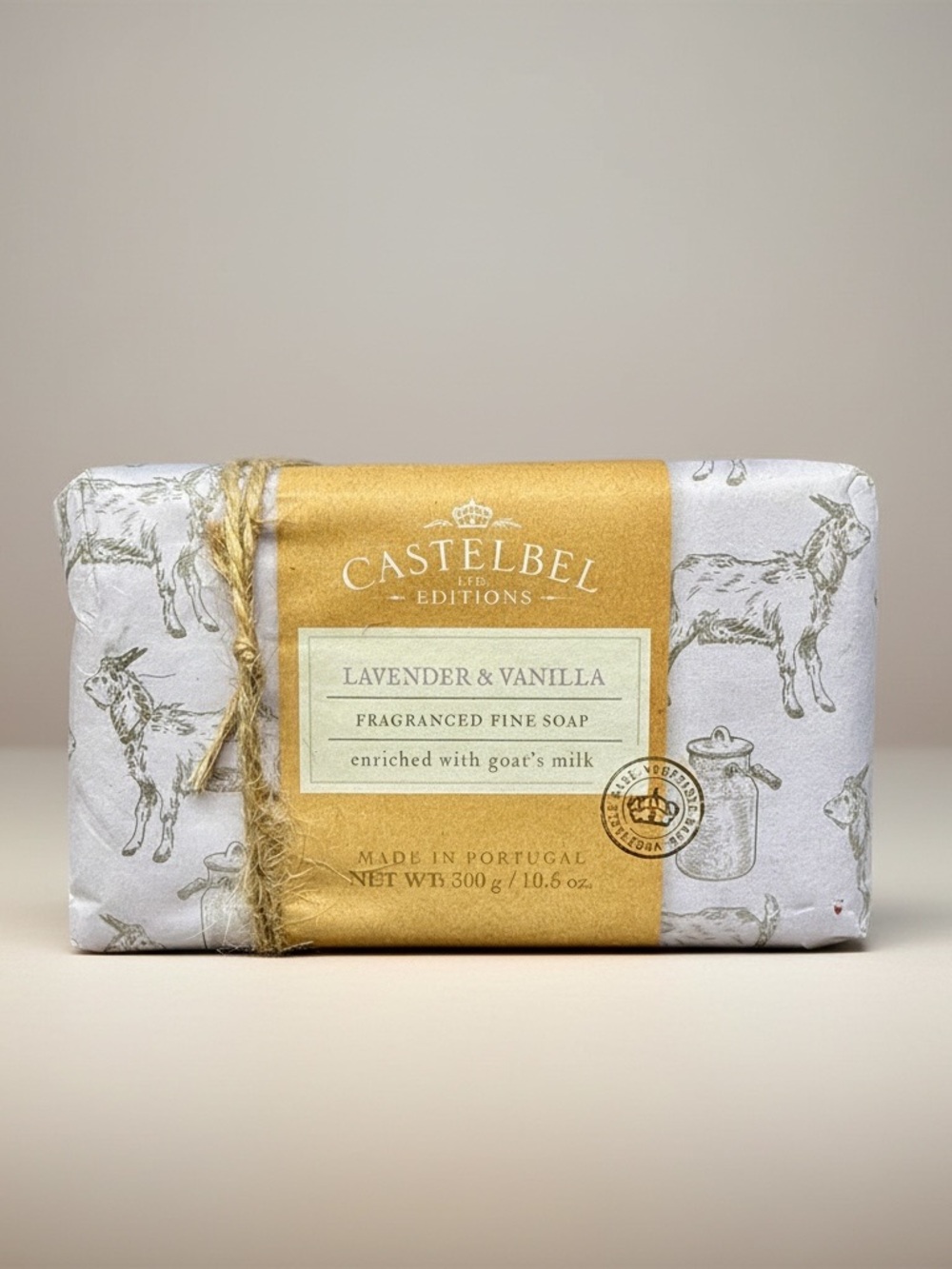 Castelbel Lavender & Vanilla Scented Bath Soap Bar 300g (10.5 oz) Goat Milk New